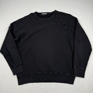 Alex Mill Sweatshirt Mens Large Gray Fleece Raglan Crewneck Pullover Cotton